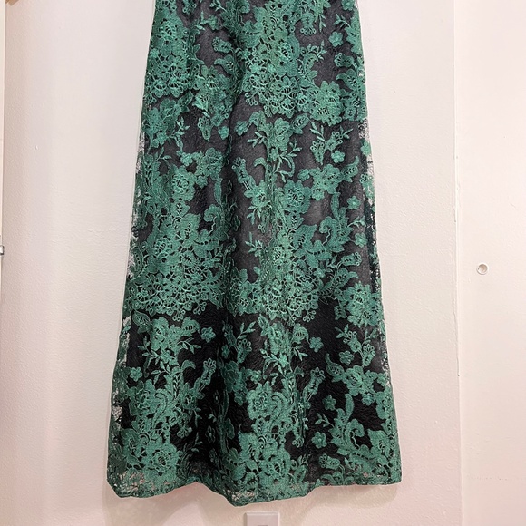 JS Collections Embroidered Lace 3/4 Sleeves Gown - Picture 5 of 10